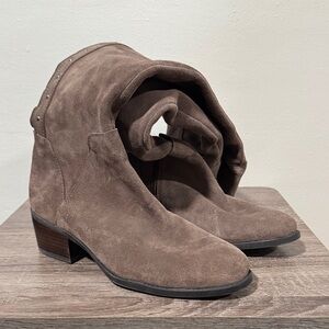 Vince Camuto Brielle Over-The-Knee Brown Suede Knee-High Boots